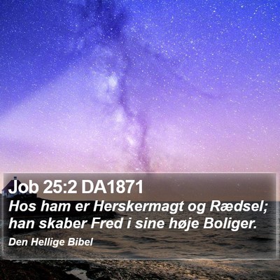 Job 25:2 DA1871 Bible Verse Image