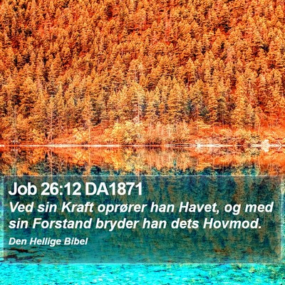 Job 26:12 DA1871 Bible Verse Image