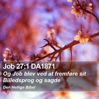Job 27:1 DA1871 Bible Verse Image