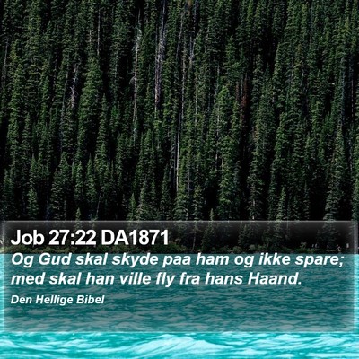 Job 27:22 DA1871 Bible Verse Image