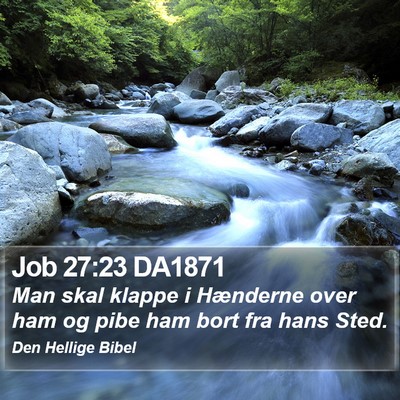 Job 27:23 DA1871 Bible Verse Image