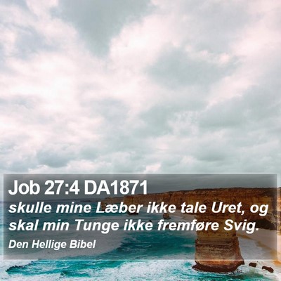 Job 27:4 DA1871 Bible Verse Image