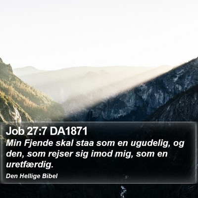 Job 27:7 DA1871 Bible Verse Image
