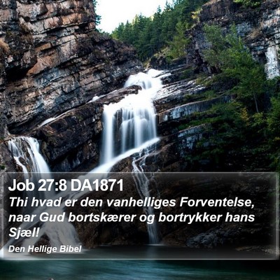 Job 27:8 DA1871 Bible Verse Image