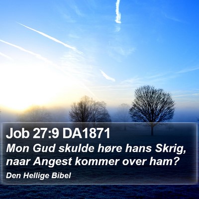Job 27:9 DA1871 Bible Verse Image