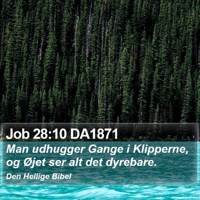 Job 28:10 DA1871 Bible Verse Image