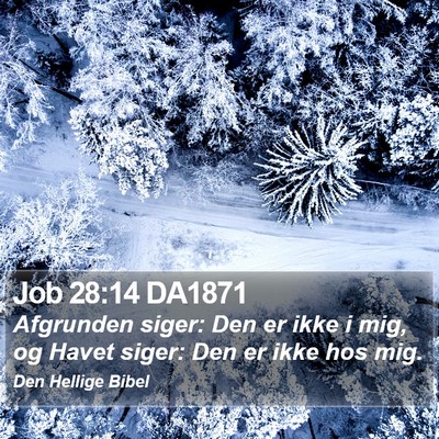 Job 28:14 DA1871 Bible Verse Image