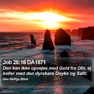 Job 28:16 DA1871 Bible Verse Image