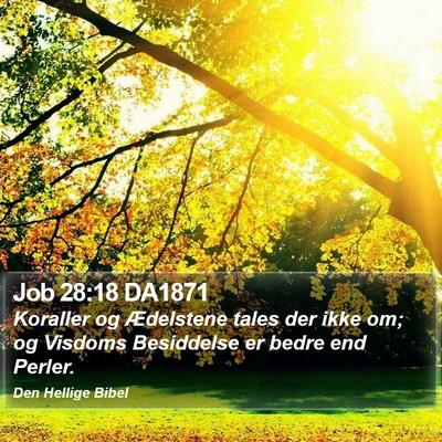 Job 28:18 DA1871 Bible Verse Image