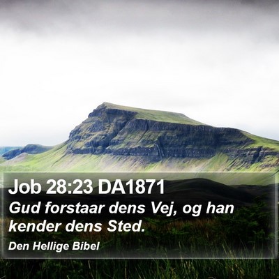 Job 28:23 DA1871 Bible Verse Image