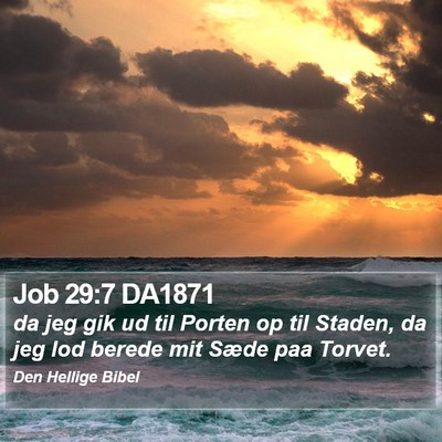Job 29:7 DA1871 Bible Verse Image