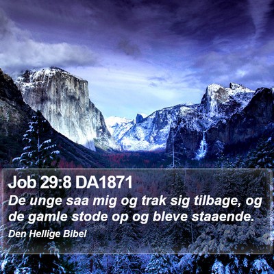 Job 29:8 DA1871 Bible Verse Image