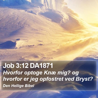 Job 3:12 DA1871 Bible Verse Image
