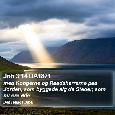Job 3:14 DA1871 Bible Verse Image