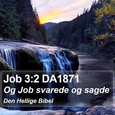 Job 3:2 DA1871 Bible Verse Image