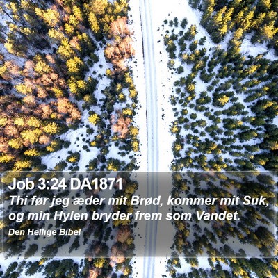 Job 3:24 DA1871 Bible Verse Image