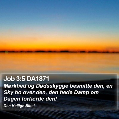 Job 3:5 DA1871 Bible Verse Image