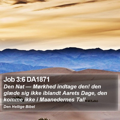 Job 3:6 DA1871 Bible Verse Image