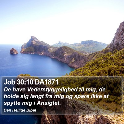 Job 30:10 DA1871 Bible Verse Image