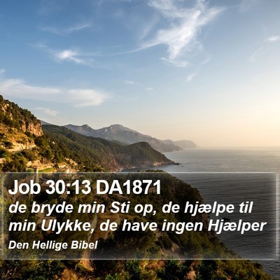 Job 30:13 DA1871 Bible Verse Image
