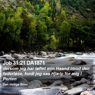 Job 31:21 DA1871 Bible Verse Image