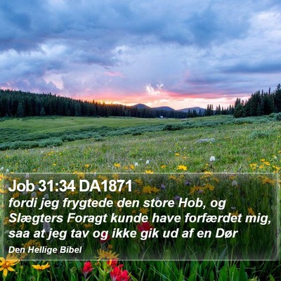 Job 31:34 DA1871 Bible Verse Image