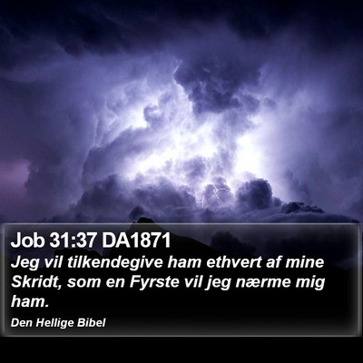 Job 31:37 DA1871 Bible Verse Image