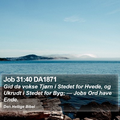 Job 31:40 DA1871 Bible Verse Image