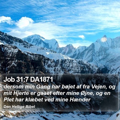 Job 31:7 DA1871 Bible Verse Image