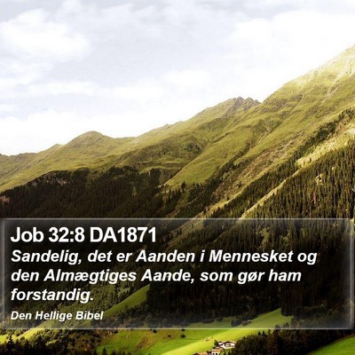Job 32:8 DA1871 Bible Verse Image