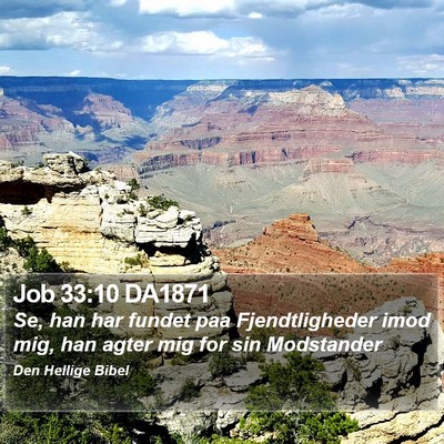 Job 33:10 DA1871 Bible Verse Image