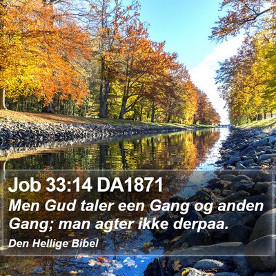 Job 33:14 DA1871 Bible Verse Image