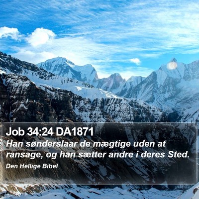 Job 34:24 DA1871 Bible Verse Image
