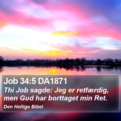 Job 34:5 DA1871 Bible Verse Image