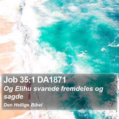 Job 35:1 DA1871 Bible Verse Image
