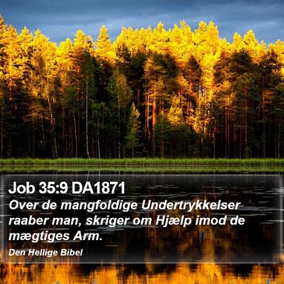 Job 35:9 DA1871 Bible Verse Image