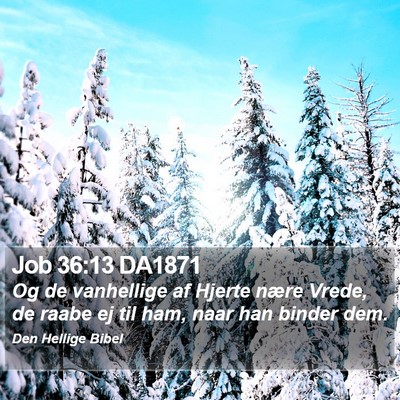 Job 36:13 DA1871 Bible Verse Image