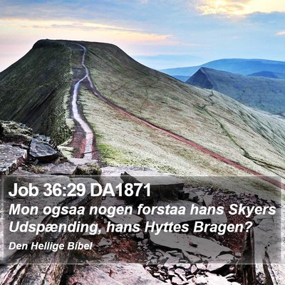 Job 36:29 DA1871 Bible Verse Image