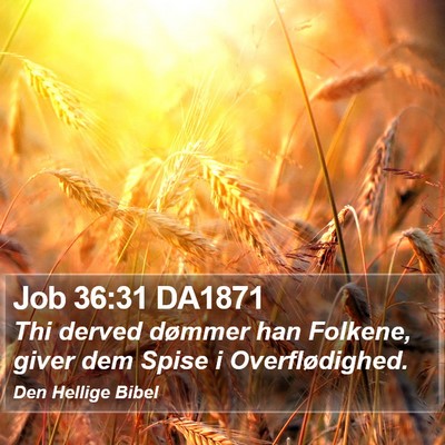 Job 36:31 DA1871 Bible Verse Image