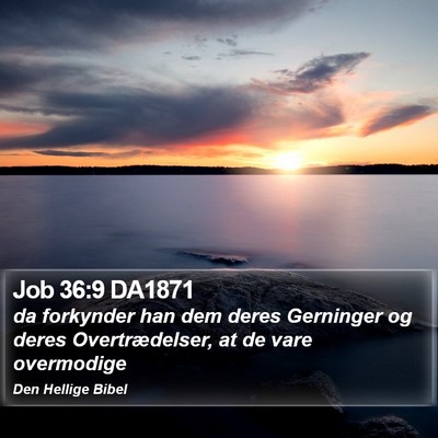 Job 36:9 DA1871 Bible Verse Image
