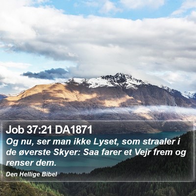 Job 37:21 DA1871 Bible Verse Image