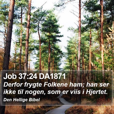 Job 37:24 DA1871 Bible Verse Image