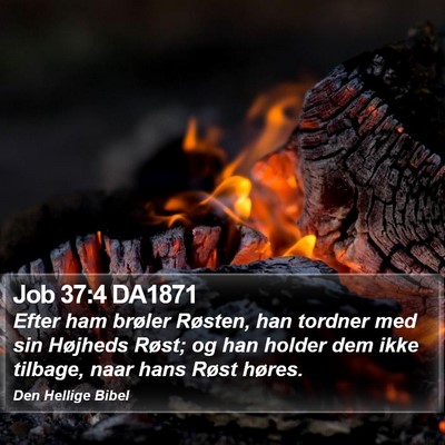 Job 37:4 DA1871 Bible Verse Image
