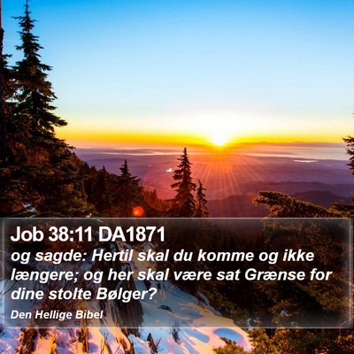 Job 38:11 DA1871 Bible Verse Image