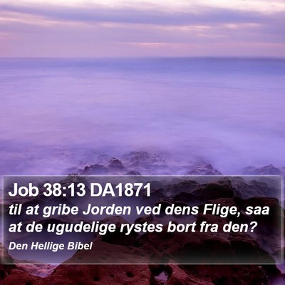 Job 38:13 DA1871 Bible Verse Image