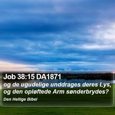 Job 38:15 DA1871 Bible Verse Image