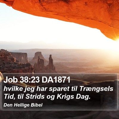 Job 38:23 DA1871 Bible Verse Image