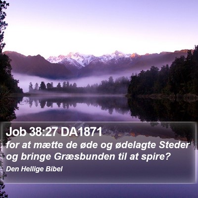 Job 38:27 DA1871 Bible Verse Image