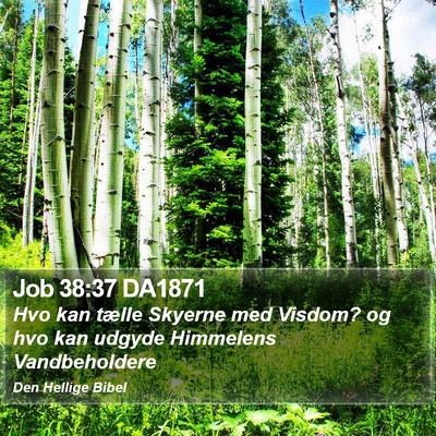 Job 38:37 DA1871 Bible Verse Image