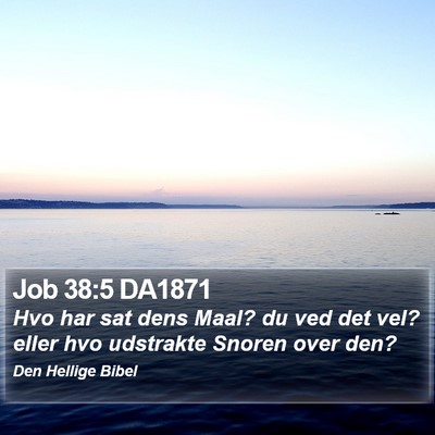 Job 38:5 DA1871 Bible Verse Image